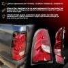 imageECOTRIC Brake light Tail Lights for Compatible with 20032006 Chevy Silverado 150025003500  Pair with Bulbs ampamp Wiring Harness DriverPassenger SideRedClear