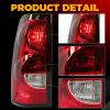 imageECOTRIC Brake light Tail Lights for Compatible with 20032006 Chevy Silverado 150025003500  Pair with Bulbs ampamp Wiring Harness DriverPassenger SideRedClear