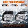 imageECOTRIC Bumper Fog Lights Lamps Compatible with 20032007 Chevy Silverado 20022006 Chevy Avalanche with Bulbs Driver SidePassenger Side