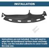imageECOTRIC Dash Board Cluster Bezel Cover Compatible with 19982002 Dodge Ram 1500 2500 3500 Instrument Pad Panel Dashboard Kit wVents Replacement for 5GK51DX9AA 5EU11DX9AB  Clips IncludedDashboard Cover