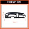 imageECOTRIC Dash Board Cluster Bezel Cover Compatible with 19982002 Dodge Ram 1500 2500 3500 Instrument Pad Panel Dashboard Kit wVents Replacement for 5GK51DX9AA 5EU11DX9AB  Clips IncludedDash Bezel W Vents