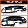 imageECOTRIC Dash Board Cluster Bezel Cover Compatible with 19982002 Dodge Ram 1500 2500 3500 Instrument Pad Panel Dashboard Kit wVents Replacement for 5GK51DX9AA 5EU11DX9AB  Clips IncludedDash Bezel W Vents