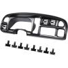 imageECOTRIC Dash Board Cluster Bezel Cover Compatible with 19982002 Dodge Ram 1500 2500 3500 Instrument Pad Panel Dashboard Kit wVents Replacement for 5GK51DX9AA 5EU11DX9AB  Clips IncludedDash Bezel W Vents