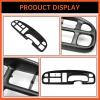 imageECOTRIC Dash Board Cluster Bezel Cover Compatible with 19982002 Dodge Ram 1500 2500 3500 Instrument Pad Panel Dashboard Kit wVents Replacement for 5GK51DX9AA 5EU11DX9AB  Clips IncludedDash Bezel WO Vents