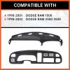 imageECOTRIC Dash Board Cluster Bezel Cover Compatible with 19982002 Dodge Ram 1500 2500 3500 Instrument Pad Panel Dashboard Kit wVents Replacement for 5GK51DX9AA 5EU11DX9AB  Clips IncludedBezel Cover W Vents  Dashboard Cover