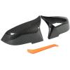 imageECOTRIC Door Mirror Caps Side Mirror Covers Compatible with BMW F20 F21 F23 F30 F31 F32 F33 F34 F36 F87 X1 E84 Glossy Black Rearview Replacement for 51167292745 51167292746 51162222543 51162222544Carbon Fiber Style