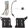 imageECOTRIC Double Din Radio Install Kit Compatible with 20062011 Honda Civic Dashboard Kit with Wiring Harness Dark Gray