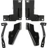 imageECOTRIC Front Bumper Brackets Compatible With 20032006 Chevy Silverado 20022006 Chevy Avalanche LHampampRH Replacement for GM1066175 GM1067175 15059687 15059688 Steel Powder Coated Black