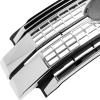 imageECOTRIC Front Bumper Hood Grille Grill Compatible with 2017 2018 2019 Ford F250 F350 F450 Super Duty Chrome NOT ONLY OVERLAY