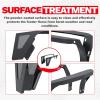 imageECOTRIC Front Fender Flare Compatible with 19871996 Jeep Wrangler YJ Tube Armor Rocker Guards WLED Eagle Lights WMesh Insert Black Driver Side and Passenger Side