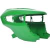 imageECOTRIC Front Lawn Mower Hood Compatible with John Deere X500 Before Serial Number 020000 X520 X534 X540 Replacement for M152326 Tractor Hood Bumper Green Lawn Mower Accessories