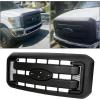 imageECOTRIC Front Radiator Grill Hood Grille Fit for 20112016 Ford F250 F350 F450 F550 Super Duty Black Replace for BC3Z8200AA BC3Z8200G BC3Z8200G Without Center Emblem