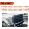 imageECOTRIC Front Radiator Grill Hood Grille Fit for 20112016 Ford F250 F350 F450 F550 Super Duty Black Replace for BC3Z8200AA BC3Z8200G BC3Z8200G Without Center Emblem