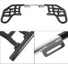 imageECOTRIC Nerf Bars wNets Guards Rack Compatible with 20012024 Honda TRX 250EX 250X Sportrax 250 AluminiumSteelPP BlackSilvery