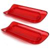 imageECOTRIC New Red Third Brake Light Lens Cover Compatible With 19942004 Chevy S10 GMC Sonoma High Mount Stop Lamp for Extended Cab only Replace for 16520288 9232872  Standard Cab  Crew Cab