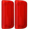 imageECOTRIC New Red Third Brake Light Lens Cover Compatible With 19942004 Chevy S10 GMC Sonoma High Mount Stop Lamp for Extended Cab only Replace for 16520288 9232872  Extended Cab
