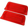 imageECOTRIC New Red Third Brake Light Lens Cover Compatible With 19942004 Chevy S10 GMC Sonoma High Mount Stop Lamp for Extended Cab only Replace for 16520288 9232872  Extended Cab