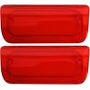 imageECOTRIC New Red Third Brake Light Lens Cover Compatible With 19942004 Chevy S10 GMC Sonoma High Mount Stop Lamp for Extended Cab only Replace for 16520288 9232872  Extended Cab