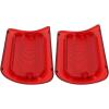 imageECOTRIC New Red Third Brake Light Lens Cover Compatible With 19942004 Chevy S10 GMC Sonoma High Mount Stop Lamp for Extended Cab only Replace for 16520288 9232872  Standard Cab  Crew Cab