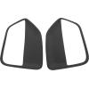 imageECOTRIC Plastic Door Panel Insert Covers Compatible with 2005 2006 2007 2008 2009 Ford Mustang BlackBlack