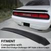 imageECOTRIC Rear Spoiler Wing Compatible with 20082023 Dodge Challenger SRT Style  Rear Trunk Lid Wing Spoiler Ducktail Lip Spoiler Paintable Matte Black