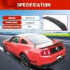 imageECOTRIC Rear Trunk Spoiler Wing Compatible with 20102014 Ford Mustang Coupe Shelby GT500 Style Unpainted Black