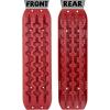 imageECOTRIC Recovery Boards Traction Tracks Mat for Sand Mud Snow Off Road Tire Ladder Black 4WD WStorage Bag  Red