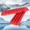 imageECOTRIC Recovery Boards Traction Tracks Mat for Sand Mud Snow Off Road Tire Ladder Black 4WD WStorage Bag  Red