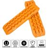 imageECOTRIC Recovery Boards Traction Tracks Mat for Sand Mud Snow Off Road Tire Ladder Traction Ladder Track Tire Ladder Tire Traction Tool Black 4WD WStorage Bag  Orange