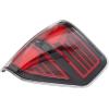 imageECOTRIC Tail Light Rear Brake Lamp Taillight Passenger Right Side wBlack Trim Red Lens Housing Compatible with 20092014 Ford F150 F150 Pickup Styleside Replacement for FO2819143 Without Bulbs