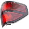 imageECOTRIC Tail Light Rear Brake Lamp Taillight Passenger Right Side wBlack Trim Red Lens Housing Compatible with 20092014 Ford F150 F150 Pickup Styleside Replacement for FO2819143 Without Bulbs