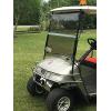 imageECOTRIC Tinted Windshield Compatible with 19942013 EZGO TXTMedalist Gas or Electric Models Golf Cart Windshield Folding Down Impact Resistant Windshield