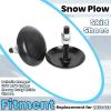 imageECOTRIC Universal Snow Plow Skid Shoes Compatible with Polaris ATV UTV Snow Plow Blade Heavy Duty Skid Shoes Replacement for 28734233bolt length