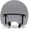 imageLarge 19quotx17quot Motorcycle Windshield Universal Compatible with Honda Kawasaki Harley Davidson Suzuki Yamaha Smoke