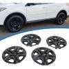 imageECOTRIC 17quot Hubcaps Wheel Covers Wheel Skins Compatible with 20132018 Toyota RAV4 LE R17 Wheel Rim Cover 5 Spoke SilverBlack Plastic  Set of 4Glossy Black