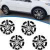 imageECOTRIC 17quot Hubcaps Wheel Covers Wheel Skins Compatible with 20132018 Toyota RAV4 LE R17 Wheel Rim Cover 5 Spoke SilverBlack Plastic  Set of 4Silvery  Black