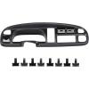 imageECOTRIC Dash Board Cluster Bezel Cover Compatible with 19982002 Dodge Ram 1500 2500 3500 Instrument Pad Panel Dashboard Kit wVents Replacement for 5GK51DX9AA 5EU11DX9AB  Clips IncludedDash Bezel W Vents