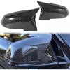 imageECOTRIC Door Mirror Caps Side Mirror Covers Compatible with BMW F20 F21 F23 F30 F31 F32 F33 F34 F36 F87 X1 E84 Glossy Black Rearview Replacement for 51167292745 51167292746 51162222543 51162222544Carbon Fiber Style