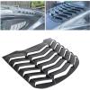 imageECOTRIC Rear Window Louvers Scoop Cover Compatible with 20152023 Ford Mustang Windshield Sun Shade Cover Vent GT Lambo Style Matte Black PlasticMatte Black