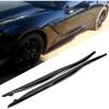imageECOTRIC Side Skirts Replacement Compatible with 20142019 Corvette C7 Stingray Z06 ZR1 Z51 Grand Sport 2 Door Coupe Extension Rocker Panels Guard Side Part Glossy Black