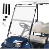 imageECOTRIC Tinted Windshield Compatible with Yamaha G22 Models 0306 Folding Down Tinted Windshield for Yamaha G22 Models Gas or Electric Golf Cart 20032006Clear