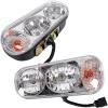 imageECOTRIC Universal Halogen Snow Plow Lights Kit Compatible with Boss Western Meyer Blizzard Curtis Snowdog Replacement for 1311100 Snow Plow Lights AccessoriesMedium