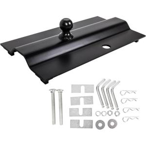 image5th Wheel Gooseneck Hitch Trailer Towing MultiFit inBed Fixed Offset 25000 lbs 2516Inch Ball