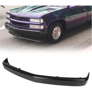 imageECOTRIC Front Bumper Face Bar Compatible with 19882000 Chevy Silverado GMC Sierra C1500 C2500 C3500 K1500 K2500 K3500 Tahoe Blazer Suburban Yukon Cadillac Replace for GM1002168 WLicense Plate Hole
