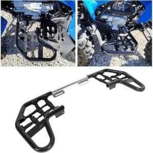 imageECOTRIC Nerf Bars wNets Guards Rack Compatible with 20012024 Honda TRX 250EX 250X Sportrax 250 AluminiumSteelPP BlackSilvery