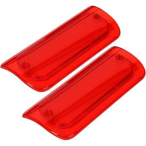 imageECOTRIC New Red Third Brake Light Lens Cover Compatible With 19942004 Chevy S10 GMC Sonoma High Mount Stop Lamp for Extended Cab only Replace for 16520288 9232872  Extended Cab