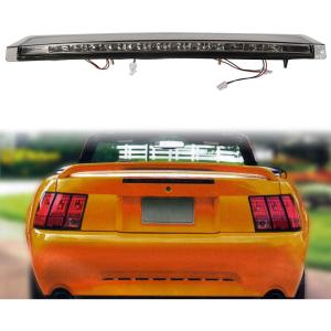 imageECOTRIC Rear Smoke Lens LED Tail High Mount 3rd Third Brake Light Lamp waterproof for 19992004 Ford Mustang