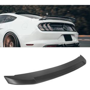imageECOTRIC Rear Trunk Spoiler Wing Compatible with 20102014 Ford Mustang Coupe Shelby GT500 Style Unpainted Black