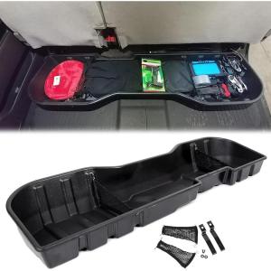 imageECOTRIC Under Seat Storage Box Compatible with Crew Cab 20072018 Silverado 20072019 GMC Sierra 1500 2500HD 3500HD Under Seat Storage Container Replacement for 231836741pcs
