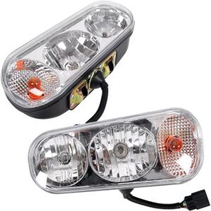imageECOTRIC Universal Halogen Snow Plow Lights Kit Compatible with Boss Western Meyer Blizzard Curtis Snowdog Replacement for 1311100 Snow Plow Lights AccessoriesMedium